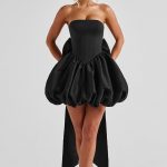 Lotus Mini Dress - Black