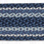 C-443 Blue/Gray/Ivory Oval Stair Tread 27"x8.25"