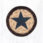 IC-312 Blue Star Printed Coaster 5"x5"
