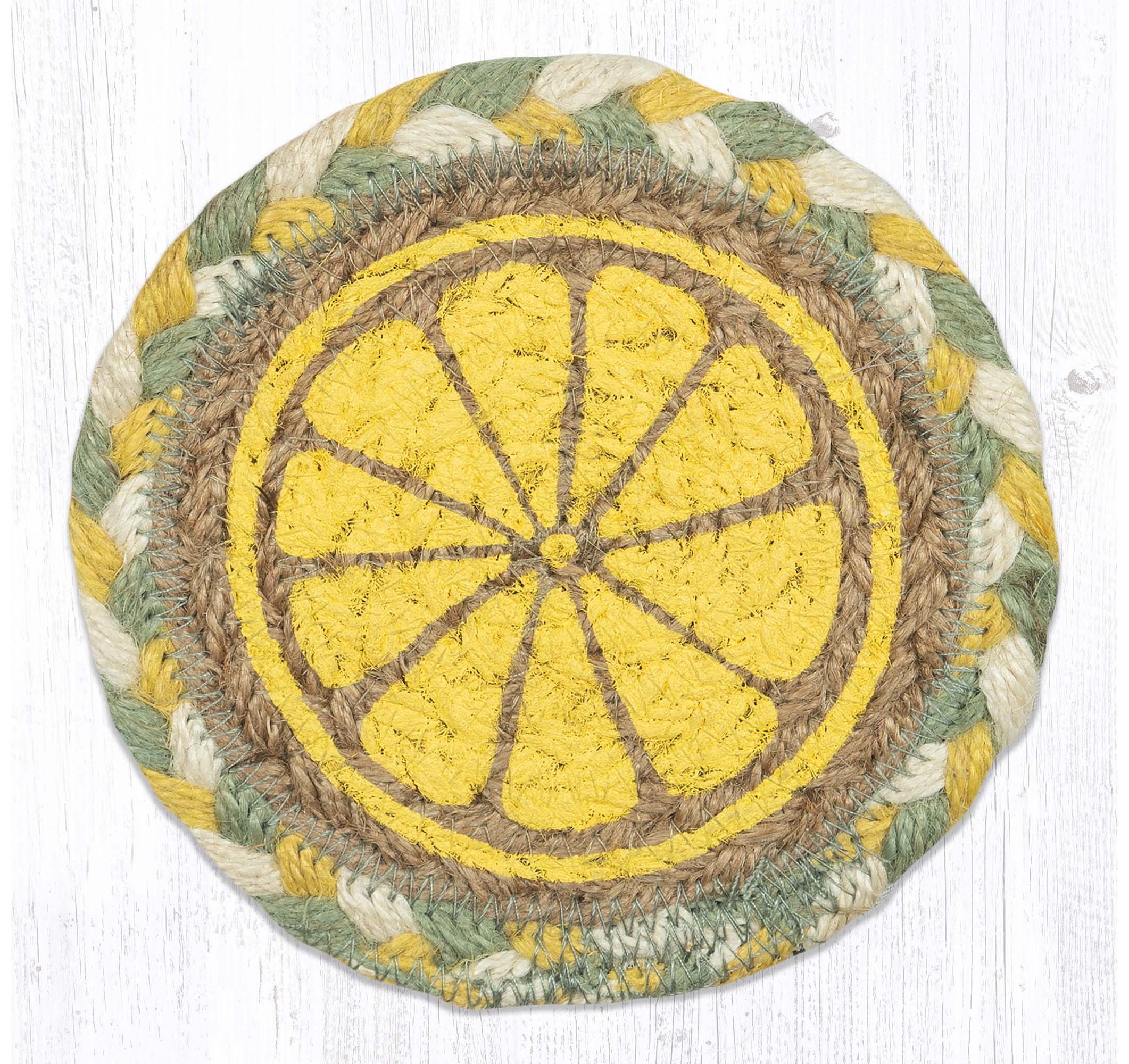 31-IC654LS.jpg IC-654 Lemon Slice Printed Coaster 5"x5" - Image 1