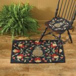 Pineapple Hooked Rug