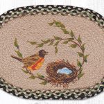 PM-OP-121 Robins Nest Oval Placemat 13"x19"