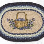 PM-OP-312 Blueberry Basket Oval Placemat 13"x19"