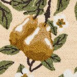 Golden Pear Hooked Runner 24" x 72" – Primitive Fruit Kitchen Rug - Image 3