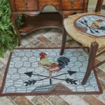 Break Of Day Rooster Weather Vane Hooked Rug 24x36 - Image 2