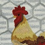 Break Of Day Rooster Weather Vane Hooked Rug 24x36 - Image 4