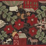 Farm Life Hooked Rug 2' x 3'