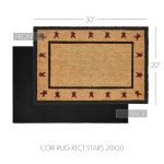 Connell Coir Rug Rect Stars 20x30 - Image 4