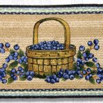 OP-312 Blueberry Basket Oval Table Runner 13"x36"
