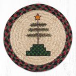 MSPR-81 Feather Tree Printed Round Trivet 10"x10"