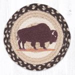 MSPR-518 Buffalo Printed Round Trivet 10"x10"