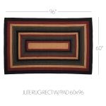 Wyatt Jute Rug Rect w/ Pad 60x96 - Image 3