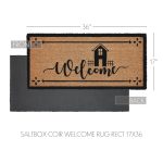 Saltbox Coir Welcome Rug Rect 17x36 - Image 3