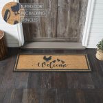 Down Home Hen & Chicks Coir Welcome Rug Rect 17x48 - Image 5
