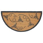 Buzzy Bees Coir Rug Half Circle 16.5x33 - Image 2