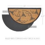 Buzzy Bees Coir Rug Half Circle 16.5x33 - Image 3
