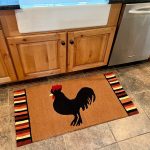 ROOSTER HOOKED RUG 24X48 - Clearance