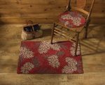 Pinecone Hooked Rug 2' W x 3' L