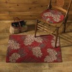 Pinecone Hooked Rug 2' W x 3' L