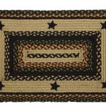 Tartan Star 22x72 in. Braided Rectangle Rug