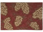Pinecone Hooked Rug 2' W x 3' L - Image 2